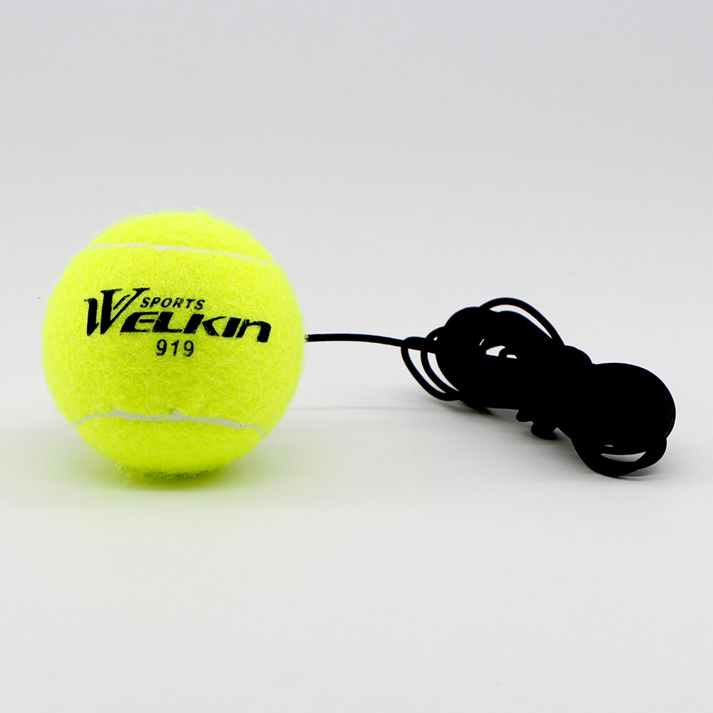 Tennis træner træningshjælpeværktøjssæt med elastisk rebkugleøvelse, selvstændig rebound træning, træningskugle, basetræner: 1 bold