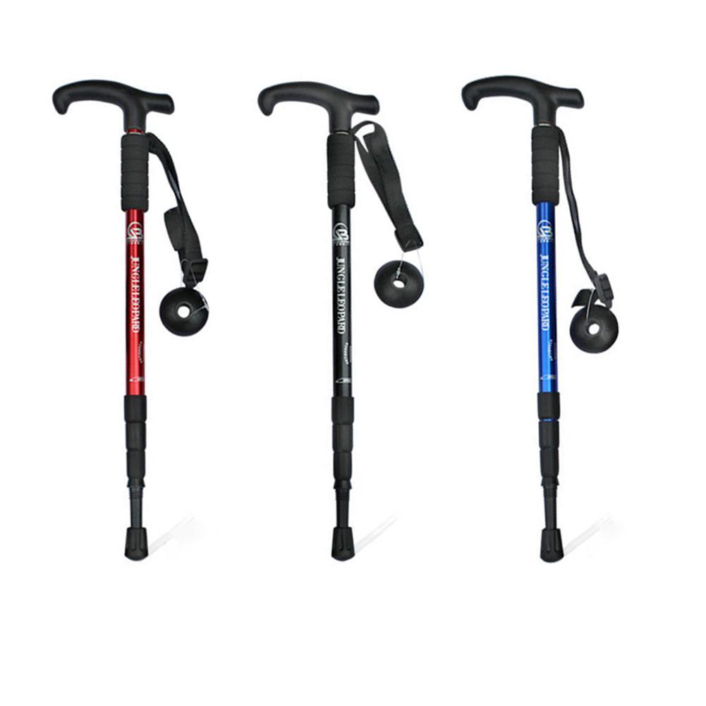 Anti-chok nordic walking sticks teleskopiske vandrestave ultralette vandrestokke med gummispidsbeskyttere