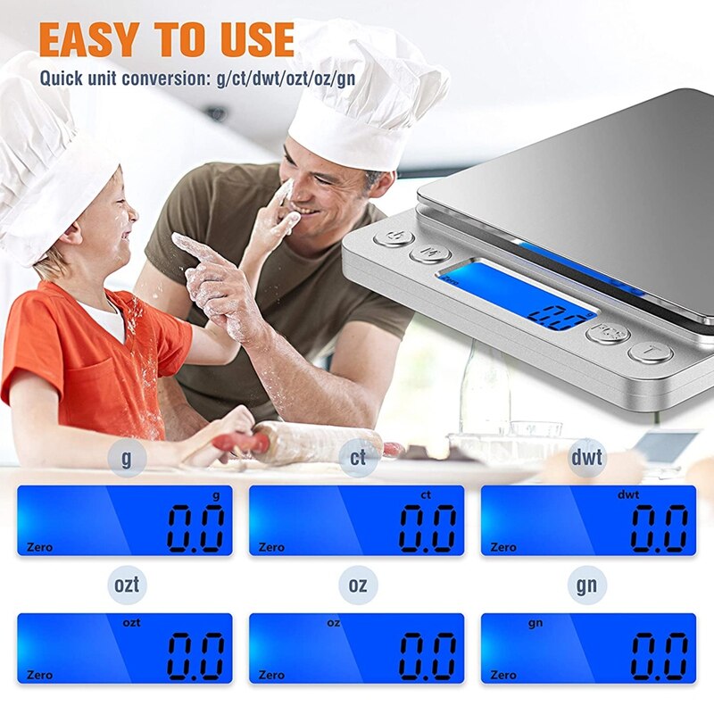 Food Scale Digital Kitchen Scale Weight Grams and Oz for Cooking Baking, Coffee Scales Grams Nutrition Calculator