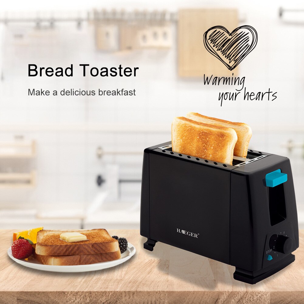 2 Slices Stainless Steel Bread Toaster Automatic Breakfast Maker Grill bread toaster Household Breakfast maker Sonifer EU