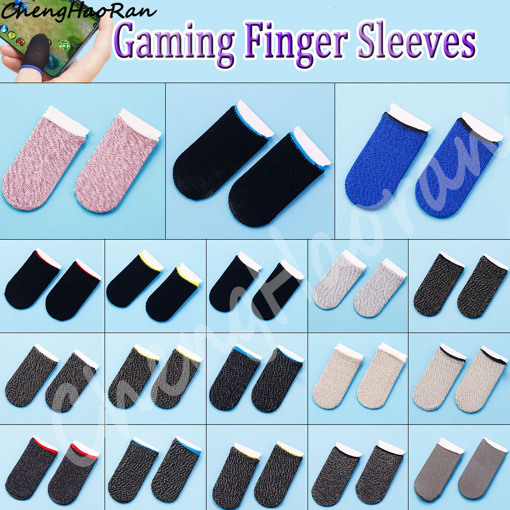 Gants de sueur respirants pour manette de jeu, jeux mobiles, écran tactile, doigts, 1 paire