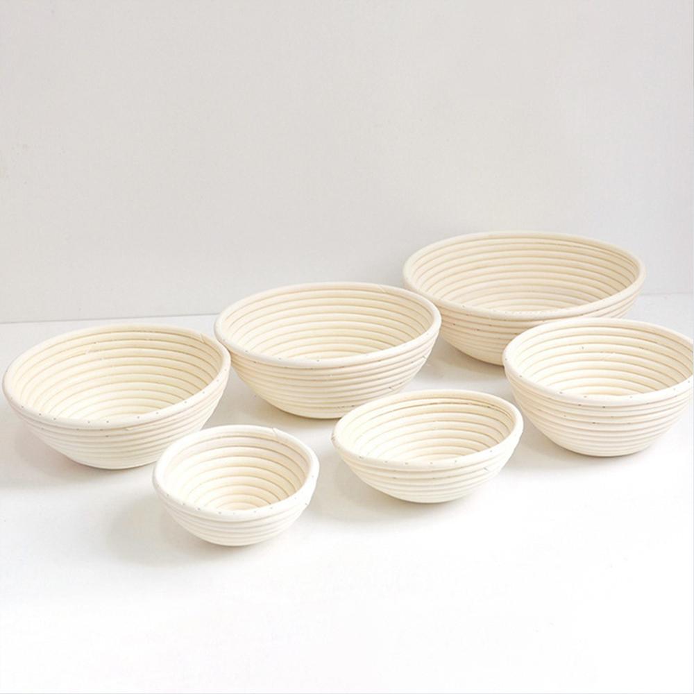 Juego de cestas de mimbre para fermentación de pan , cubierta de tela, masa de Baguette forrada reutilizable, cestas para fermentación, decoración de almacenamiento