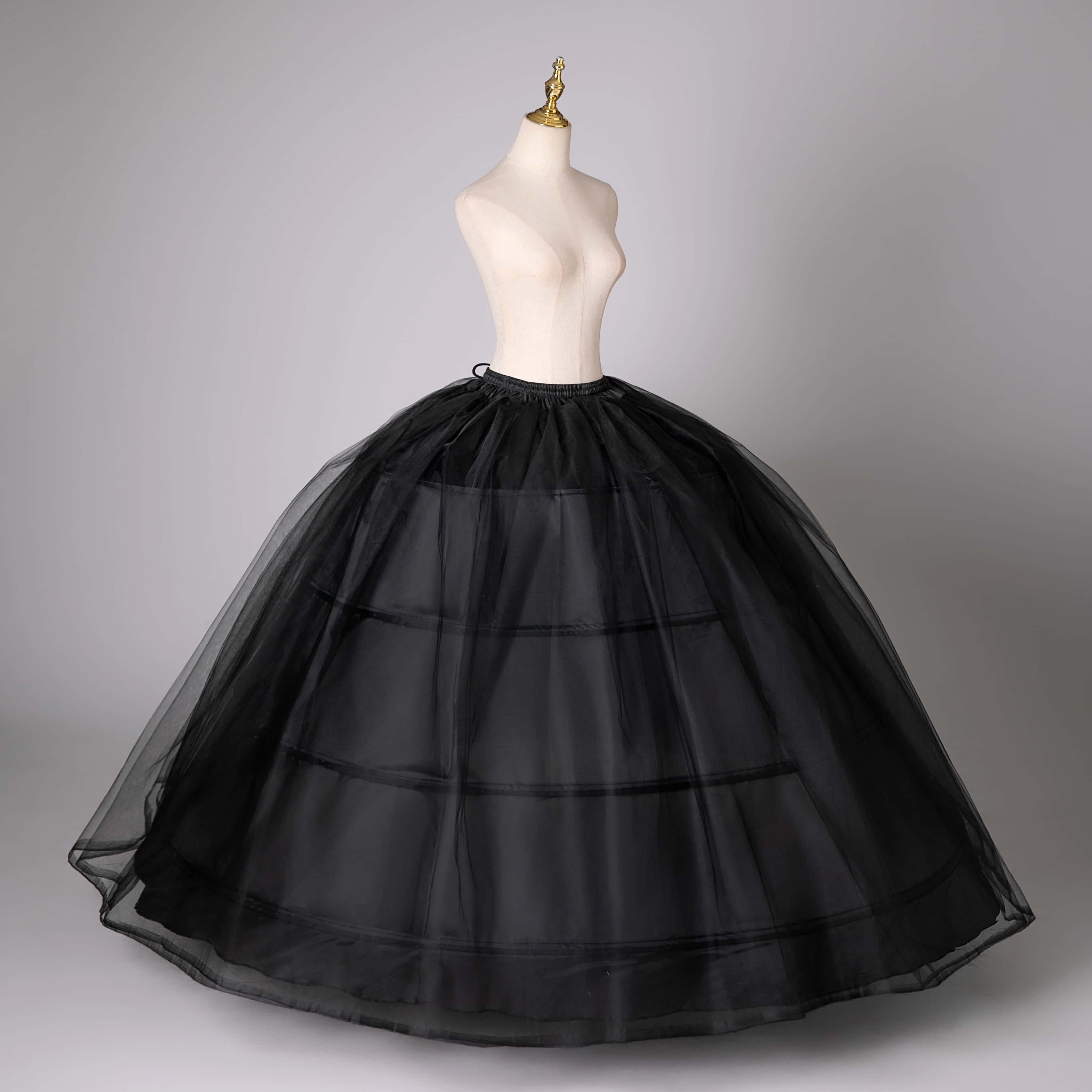 Neuer , 4 Reifen, großer weißer Petticoat, super flauschiger Krinoline-Slip-Unterrock für Hochzeitskleid, Brautkleid auf Lager