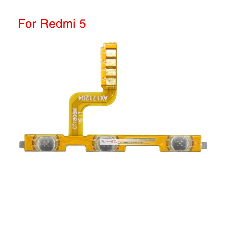 1pcs Power Button Flex Replacement For Xiaomi Redmi S2 3 3X 3S 4A 4X 5A 6A 7 5 Plus Note 5 6 Pro Mute Volume Control Side Switch: For Redmi 5