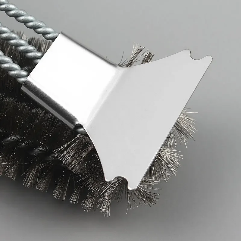 Große Grill bürste und Schaber Grill bürste für Grill, sichere 18 "Edelstahl gewebte Draht 3 in 1 Borsten Grill reinigungs bürste