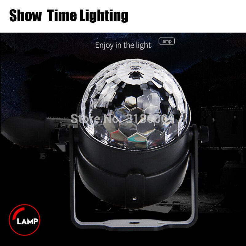 Mini dj led disco RGB 3 W crystal magic ball voeding door USB gebruik voor home party kinderen gelukkig dance dj disco licht
