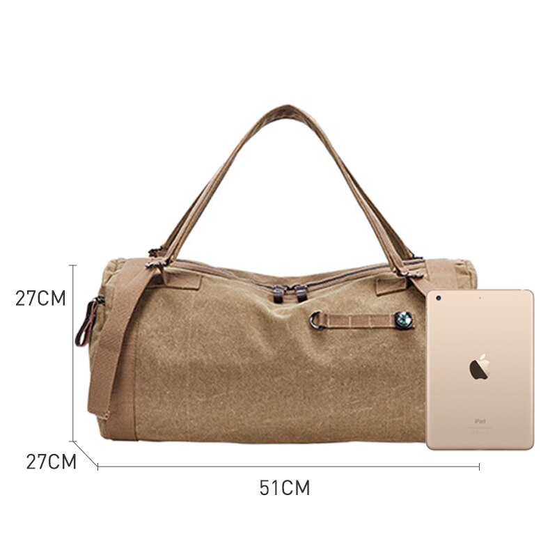 Men Fitness Gym Bag Training Backpack Cylindrical Bucket Rucksack Canvas Travel Hiking Shoulder Blaso Sac De Sport Outdoor XA95D