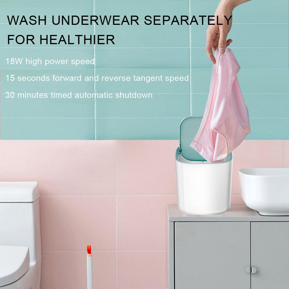 3.8L Mini Washing Machine Household Portable Dry Underwear Care Cleaner USB Ultrasonic Turbo Wave Travel Home Washing Machine