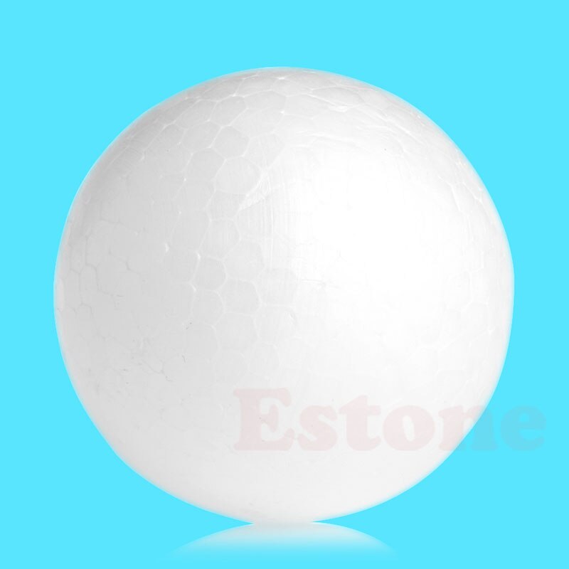 Bola de espuma de poliestireno para decoración de bodas y Navidad, suministros para fiestas, DIY, modelado de poliestireno, 1 unidad, 100 Uds.: 6cm(1Pc)