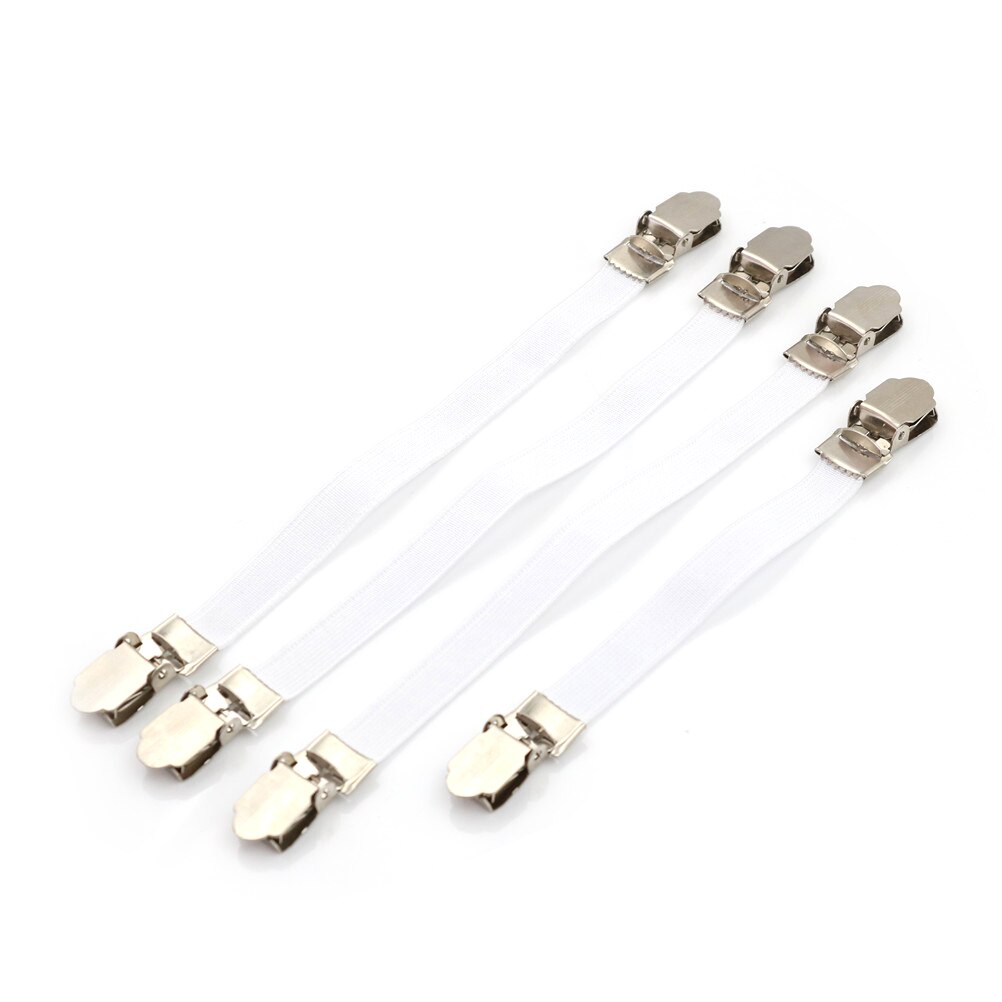 4 stk/lot strykebrett deksel klips fester stram passform elastisk avstiver bånd stropper grep