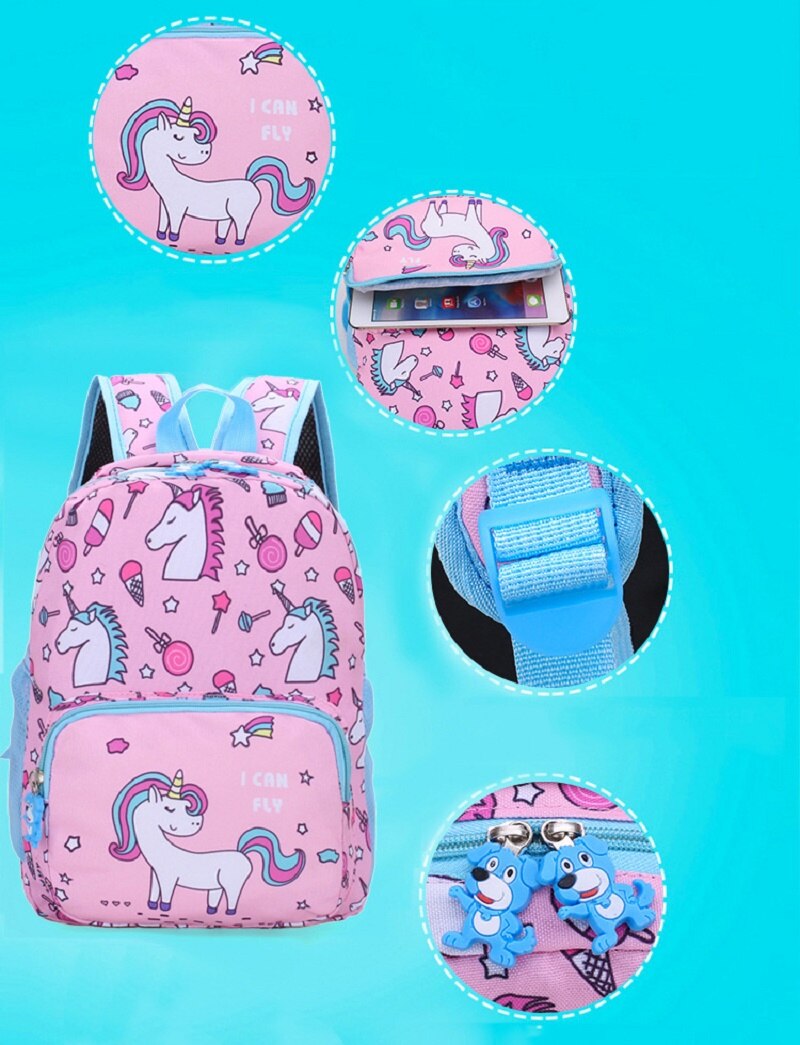 Kawaii Unicorn Backpack Children Cute Backpack Unicorn School Bags Mochilas Unicornio Kndergarten 2-6years old Bagpack