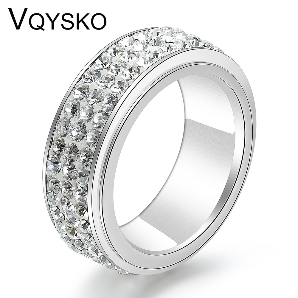 Unique White Gold Filled Wedding Rings With Clear Crystal Micro Pave Jewelry Women Accessories Ring