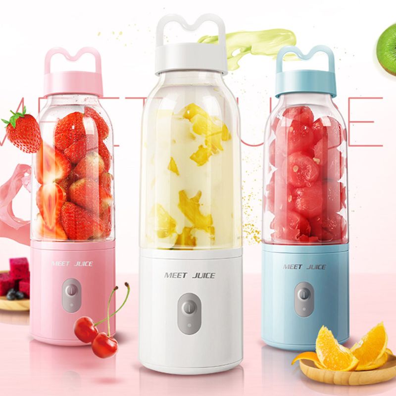 Mini Portable Electric Fruit Juicer Personal Juice Cup Charging Small Smoothie Maker Blender Kitchen Mixer Machine Home