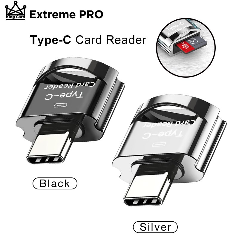 Usb 3.0 High Speed Kaartlezer Micro-Usb/Type-C Geheugenkaart 8-256Gb Tf micro-Sd Otg Telefoon Adapter Micro Sd Kaartlezer