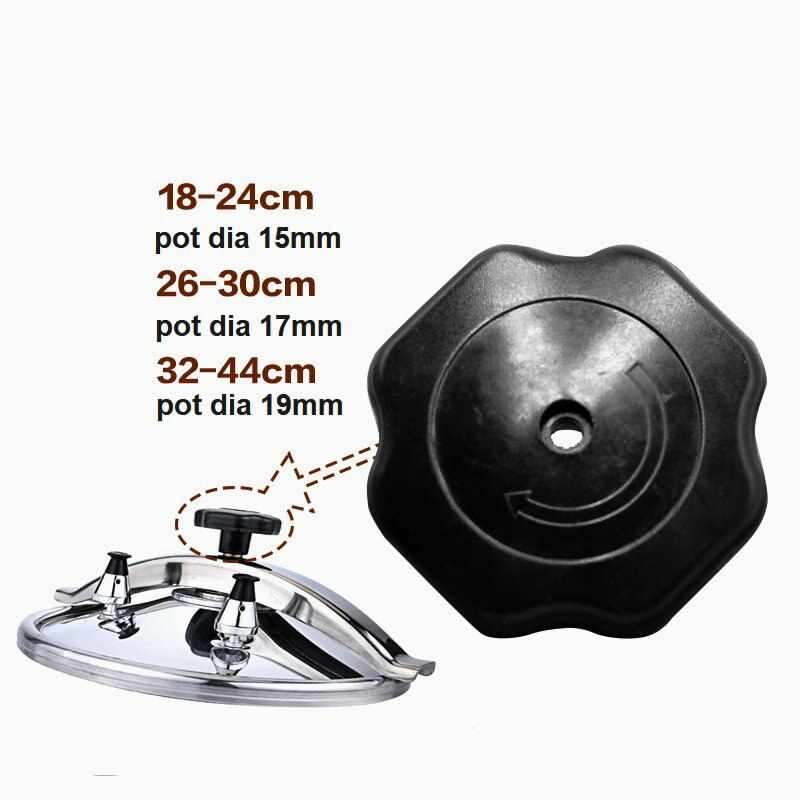 Magefesa Pressure Cooker Knob Squeeze Rotary Switch Commercial Pressure Cooker Parts 22cm 24cm 26cm 28cm 30cm 32cm 34cm 44cm