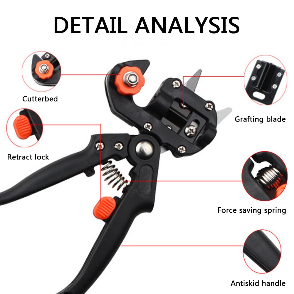 Garden Grafting Pruner Grafting Set Kit Farming Fruit Tree Pruning Shears Scissor Vaccination Plant Fruit Tree Cutting Machine
