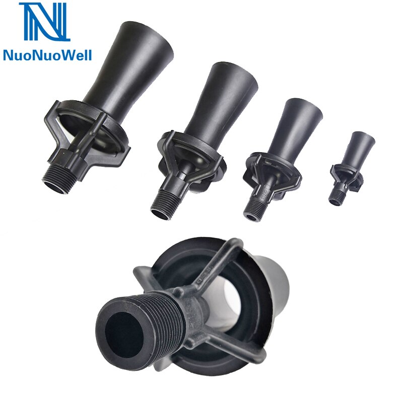 NuoNuoWell 1Pc Venturi Mixing Jet Nozzle Plastic Eductor Nozzle Flow Mixed For Plating Tanks Fertilizer Tank 1/4" 3/8" 1/2" 3/4"