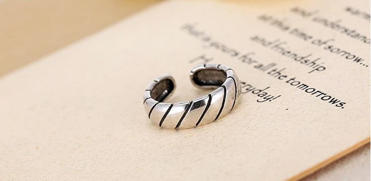 Bohemian Vintage 925 Sterling Silver Round Rings For Women Wedding Party Girls Open Finger Rings Jewelry