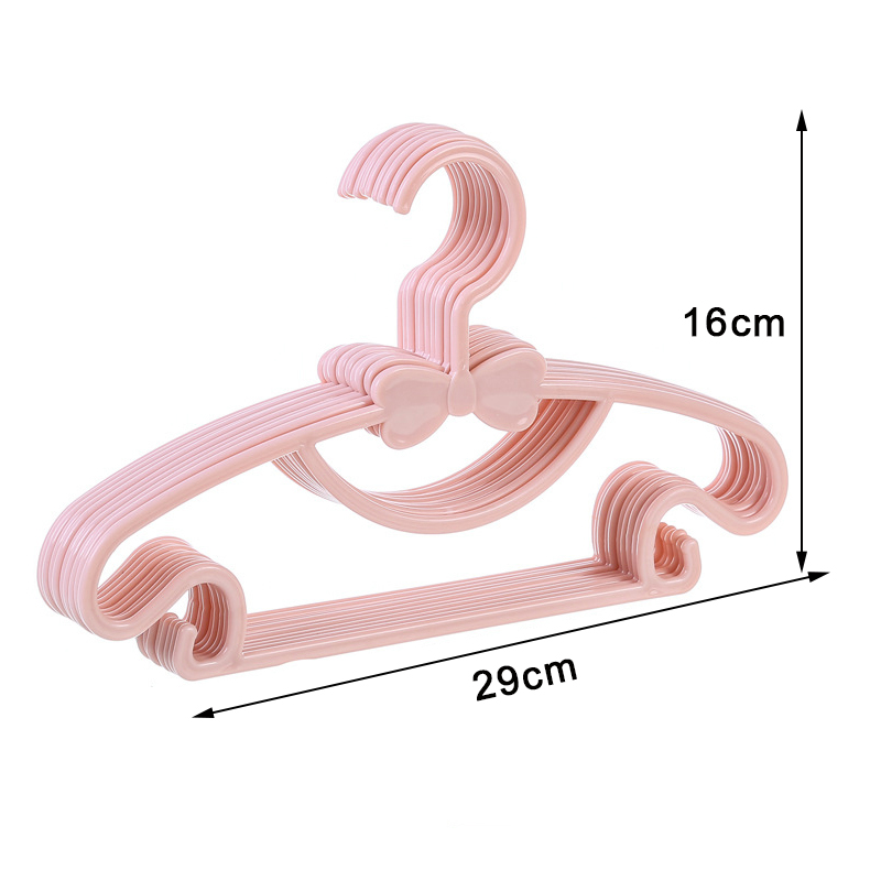 6/1 Stuks Kinderen Kleerhanger Rekken Draagbare Plastic Display Hangers Windproof Kids Jassen Hanger Houder Baby Kleding Organizer: XL / Bordeaux