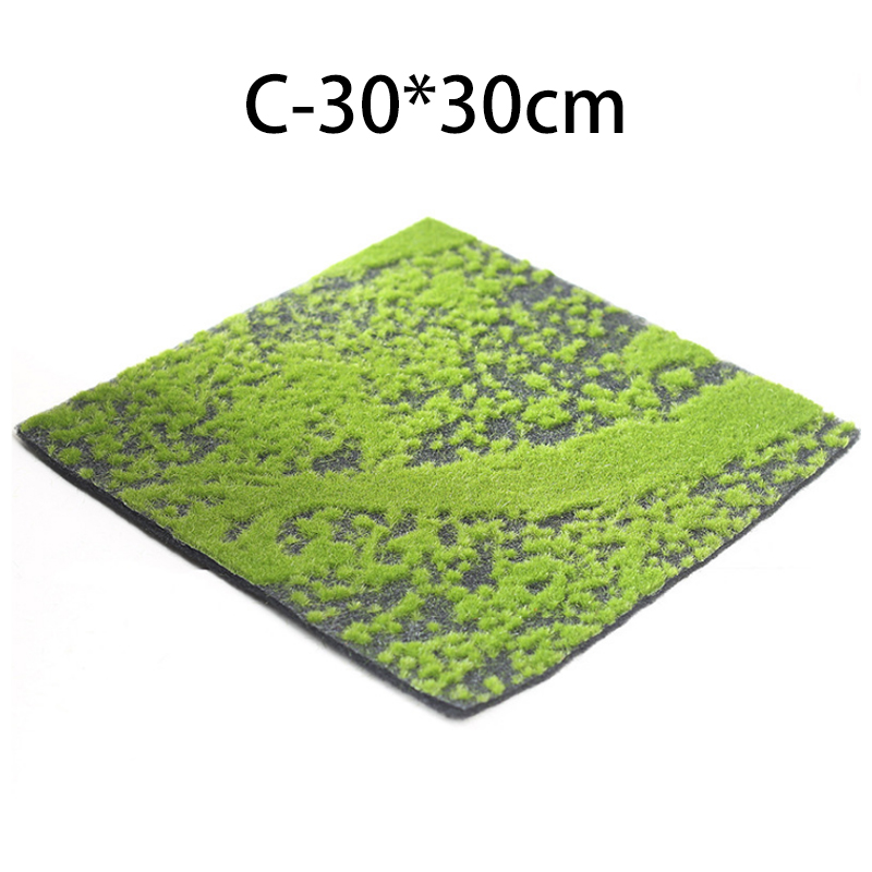 30X30Cm Miniatuur Kunstgras Gazon Turf Mat Landscaping Diy Ornament Tuin Yard Decoratie: C