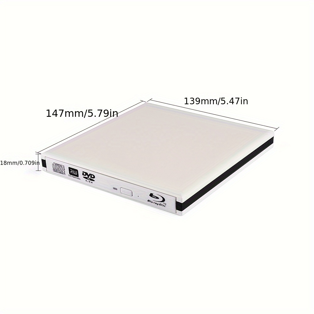 Blu-Ray Brander Speler USB 3.0 CD DVD Externe Bluray Drive Schrijver Lezer Voor Windows MacBook Laptop Desktop