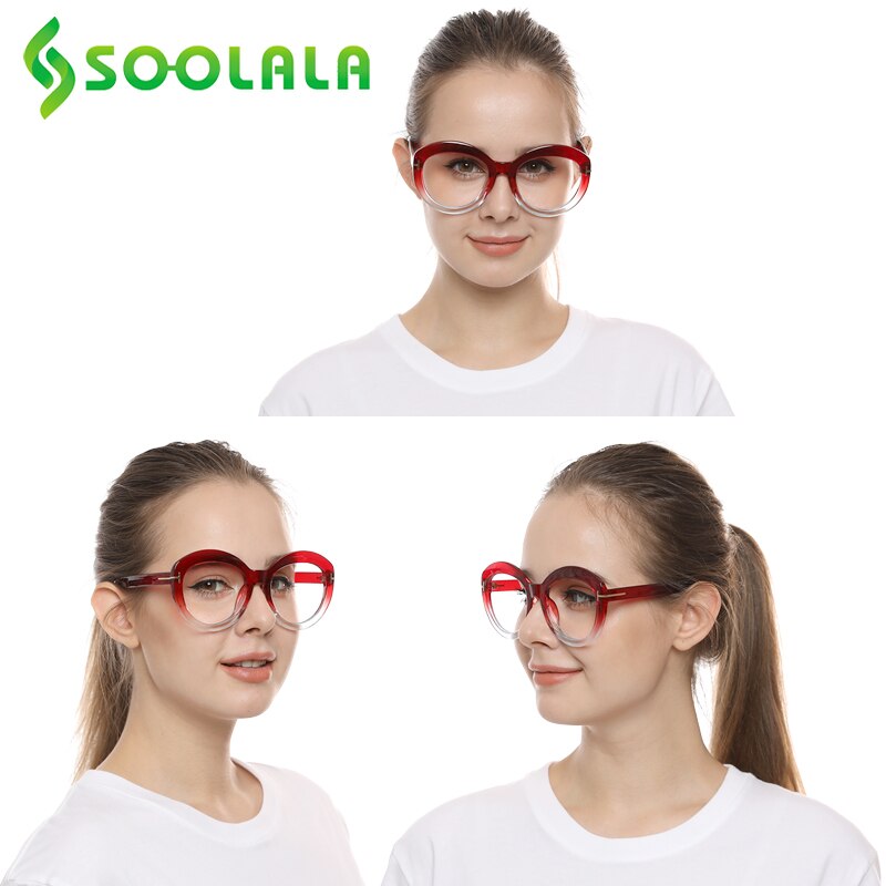 SOOLALA plastikowe okrągłe przezroczyste okulary optyczne rama kobiety kobieta 2021 przezroczyste klosze spektakl krótkowzroczność okulary korekcyjne
