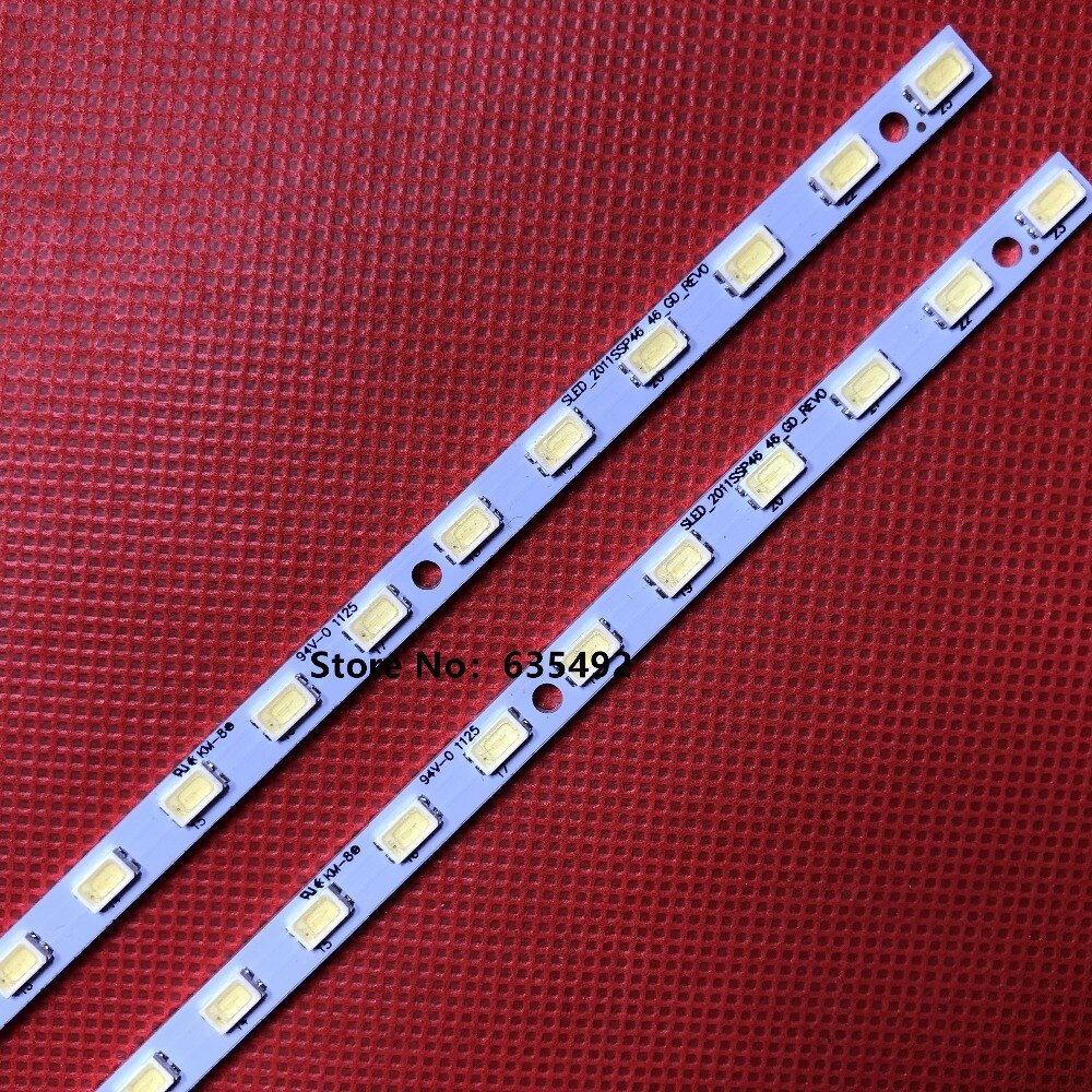 Tira de lâmpada de luz de fundo led, 522mm, 46leds para drive 750a 755a 560a 830a 430a embutido, 46 polegadas, tv lcd