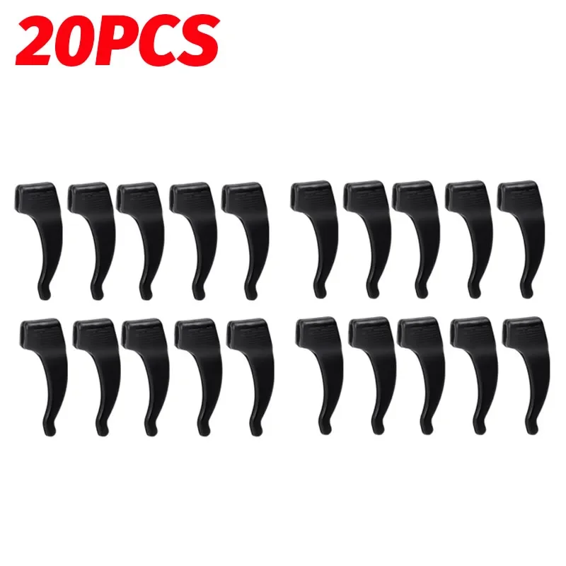Ganchos antideslizantes de silicona para las orejas, empuñaduras elásticas para gafas, soporte de tapón para la oreja, accesorios de sujeción, soporte para gafas con punta del templo, 50 Uds.: Gris