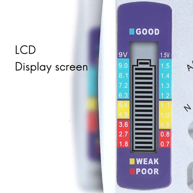 Battery Tester Battery Level Tester Dry Cell Battery No.7 No.5 No.7 No.5 Digital Display Voltage Display