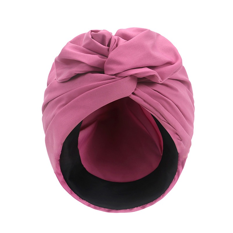 Gorro turbante Vintage francés, Bandana femenina a la , diadema para mujer, gorro para cubrir el cabello, envolturas para la cabeza para mujer, pañuelo musulmán para la cabeza: Rojo óxido