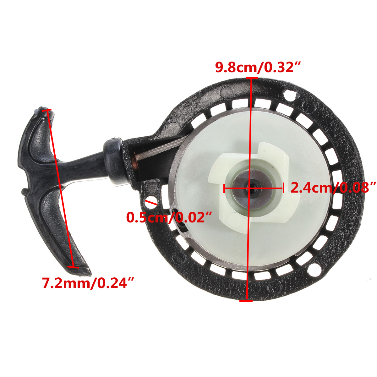 Motorrad Legierung Pull Start Recoil Starter Für 47cc 49cc ATV Pocket Bike Mini Dirt Pit Bike Quads Minimoto Chopper Scoote