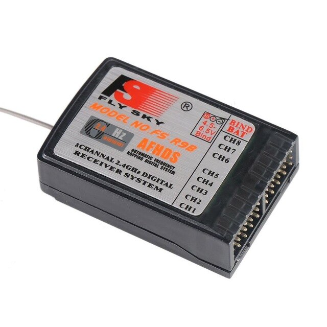 FlySky FS-R6B FS-GR3E FS-IA10B IA6B X6B FS-A8S receiver receptor para i6 i10 CT6B T6 TH9x transmisor de Control remoto partes: FS-R9B