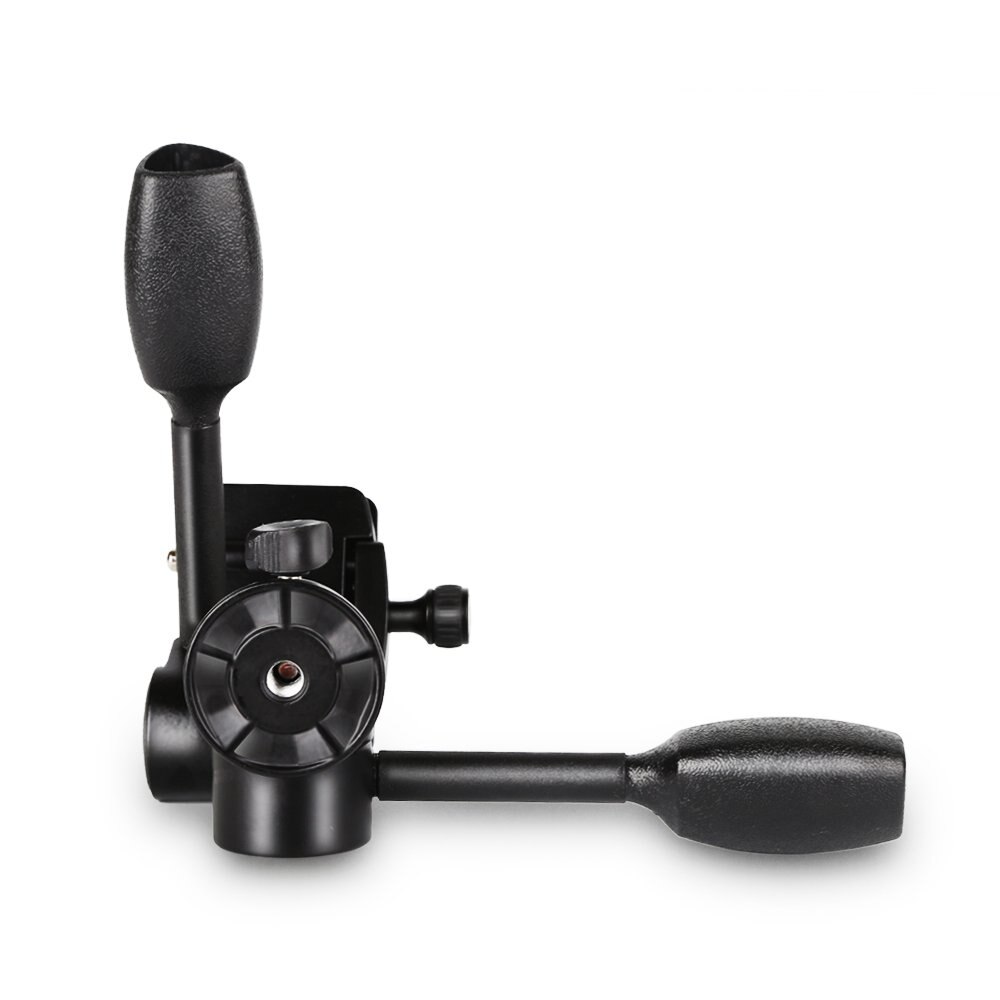 Cadiso Q80 Foto Statief Hoofd Dubbele Handvat Drie Dimensionale 3D Demping Twee Handvat Balhoofd voor Camera Video Statief Monopod