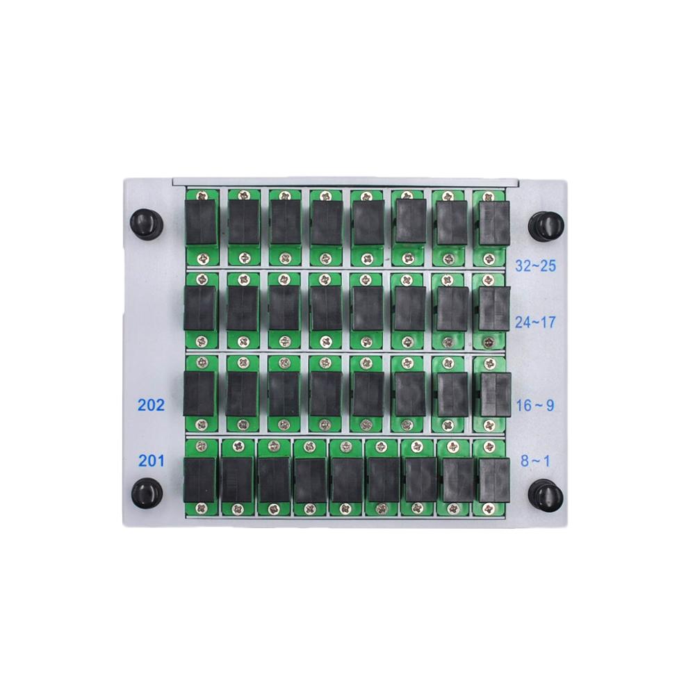 SC APC PLC 1X32 Fiber Optic FTTH Splitter Box PLC Insert sheet Type Fiber Optical Coupler Splitter Insertion 1:32