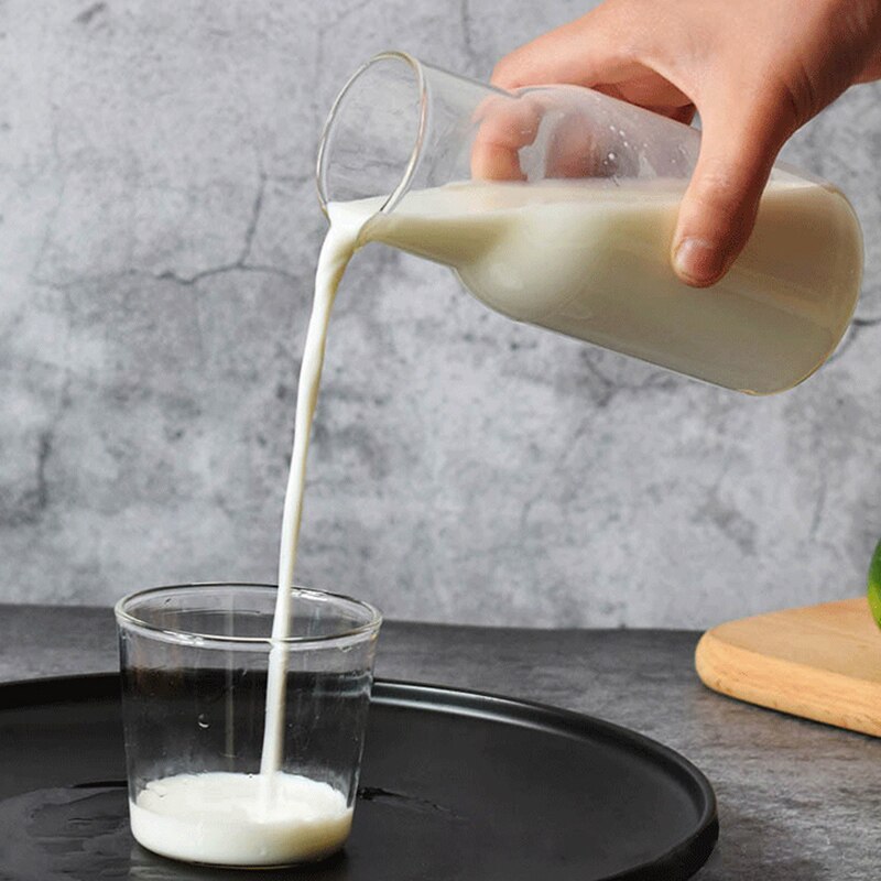 400/550Ml Nachtkastje Koude Ketel Glas Cup Set Hittebestendig Water Kruik Melk Sapkop Slaapkamer Nachtkastje glas Mondwater Fles