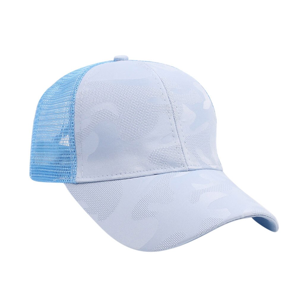 Camouflage ademende pet dames heren verstelbare baseballpet outdoor sport snapback zonnehoed voor hardlopen wandelen sombrero's vrouw: B