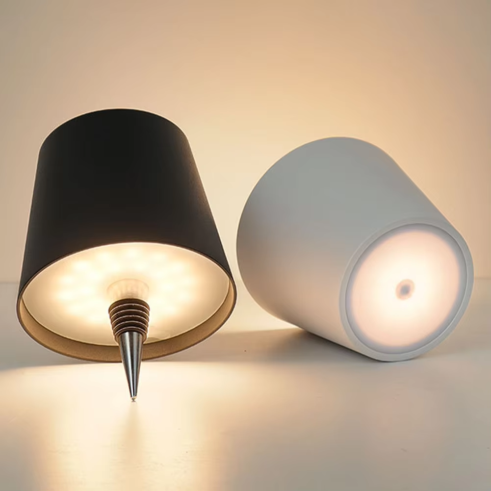 Draadloze wijnflessenlamp Type-C Opladen Aanraakbediening Wijnfleslicht Dimmen LED-tafellamp Bar Cafe Sfeer Nachtlampje