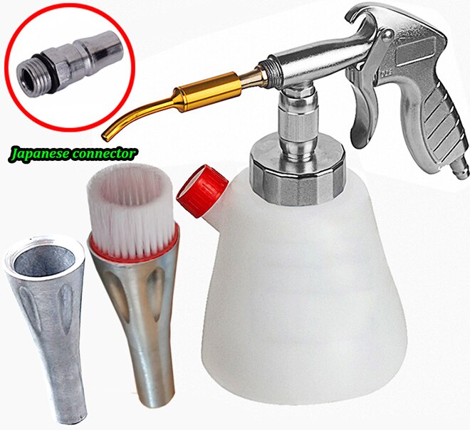 Tornador interiør dyprensepistol til tornado cockpit pleie biler luftdrevet bilvask utstyr: Blå