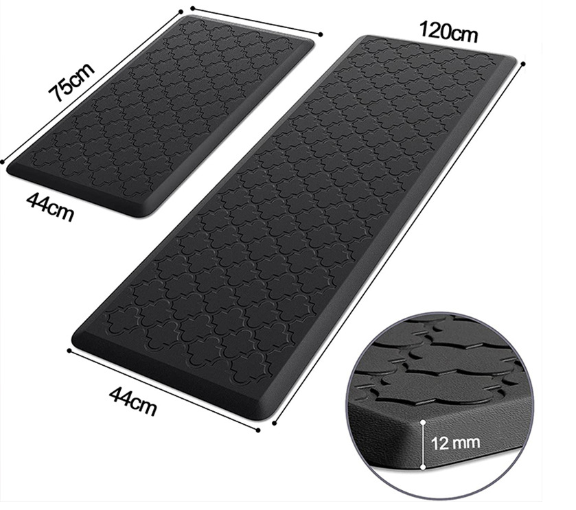Alfombrilla acolchada antifatiga para la cocina, tapete impermeable y antideslizante, de espuma cómoda, de pie