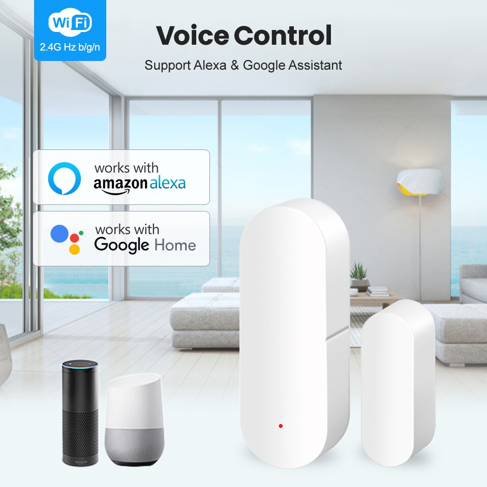 Avatto Tuya Zigbee Deur Sensor,Smart Deur Open/Gesloten Detectoren, smart Home Raam Sensor Werken Met Alexa,Google Home Gateway Hub