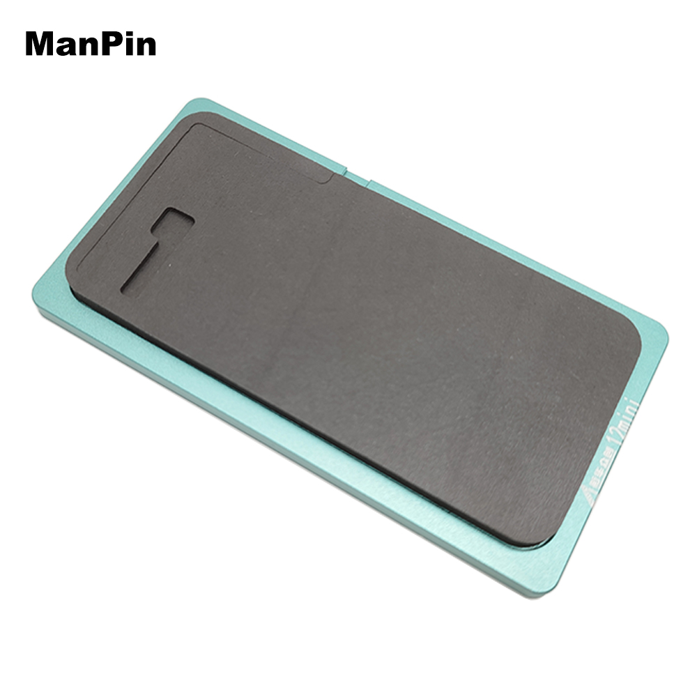 Lcd-bildschirm-oca-laminier-metallform für iphone 12 pro max, mini 11 pro, xs, x, xr mit weichem schwamm, kein falten, flexkabel, handy-ersatz