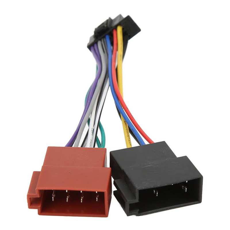 Radio ISO Harness Connector Good Performance ABS ISO Radio Harness Adapter for Stereo Replacement for Sony JVC