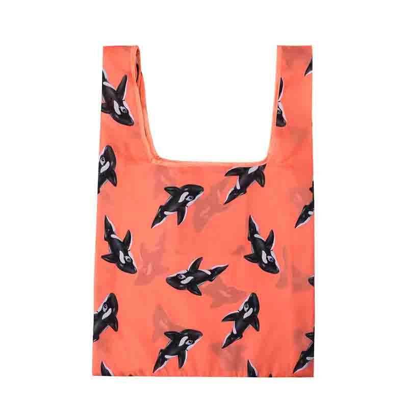 Opvouwbare Recycle Shopping Tassen Eco Vriendelijke Dames Herbruikbare Boodschappentas Bloemen Fruit Groente Boodschappentas Grote Capaciteit: 1