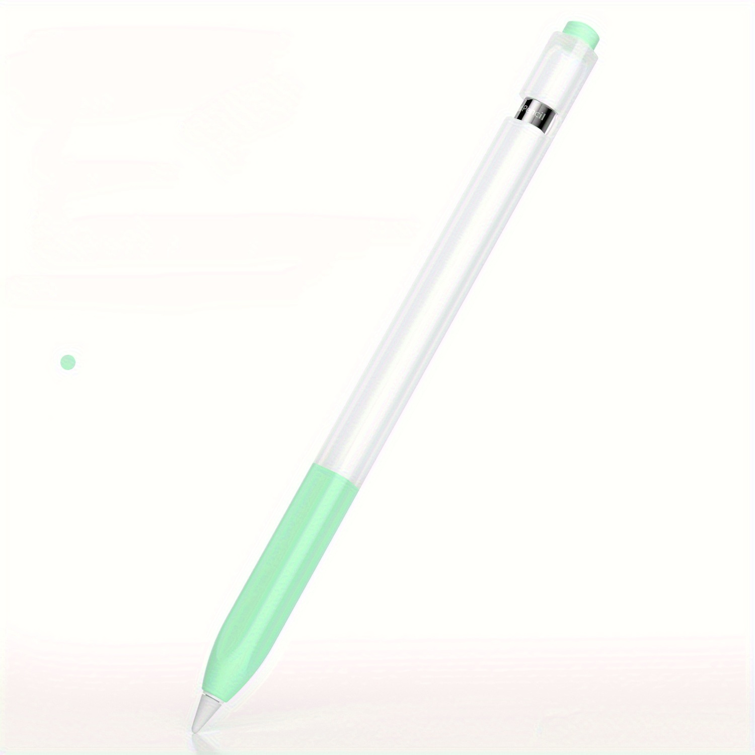 Funda protectora para bolígrafo, para iPad Pencil 1 generación, gelatina antideslizante de silicona translúcida para estuche para lápices Apple: Naranja