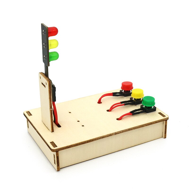 Technology Small Production Traffic Signal DIY Traffic Light Children&#39;s Primary School Educational Toys