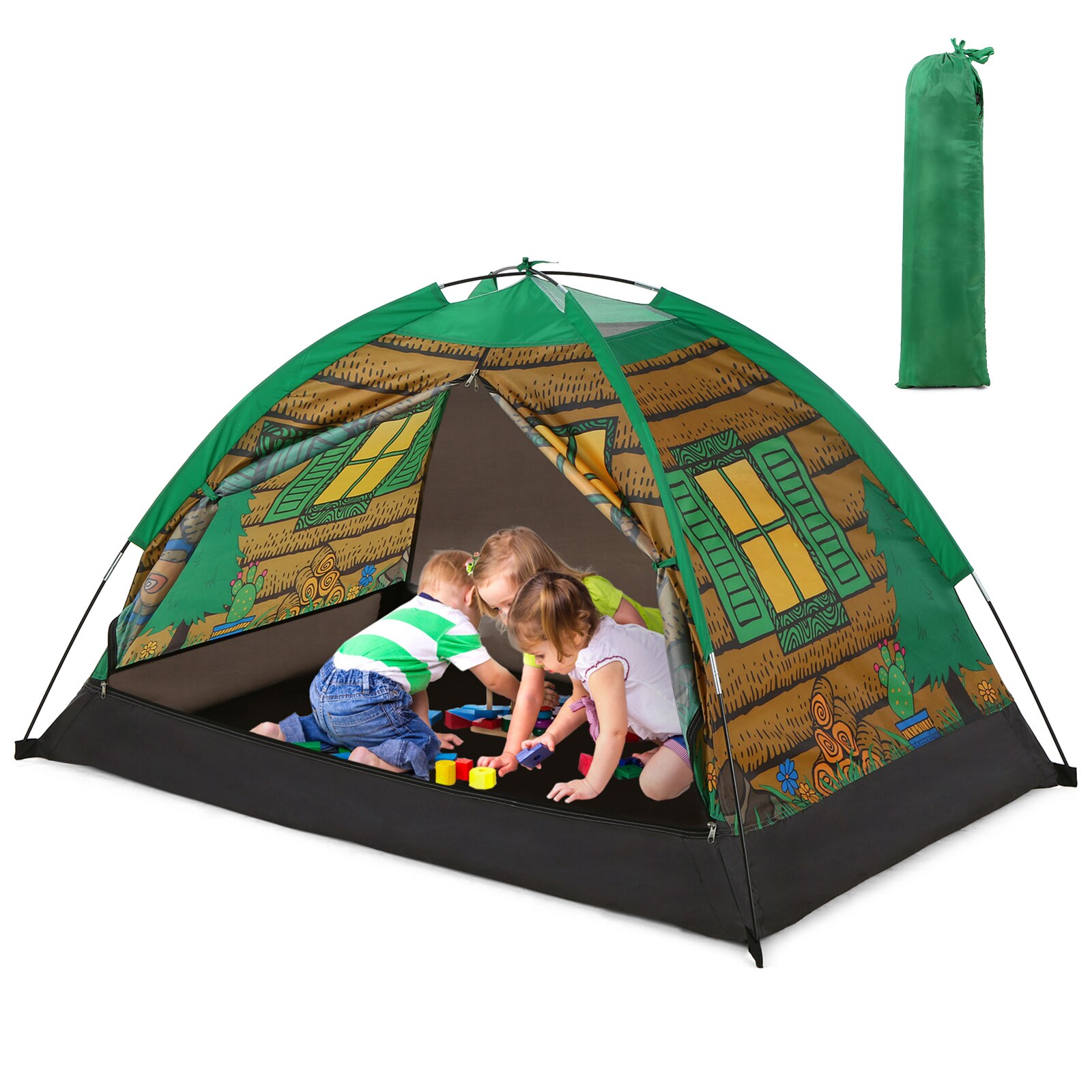 Kinderen Tent Speelhuis Kinderen Speelgoed Huis Yurt Grote Ruimte Tent Voor Camping Kinderen Spelen Tent Familie Picknick Voor kinderen: Default Title