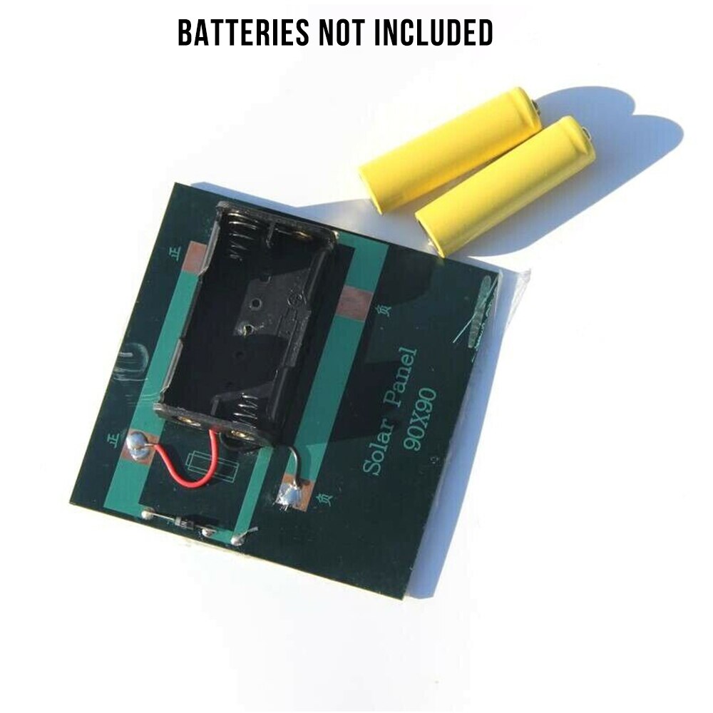 1W 4V Rechargeable AA Battery Solar Panel Solar Cell Charger Adapter With Base for 2xAA Batteries Charging