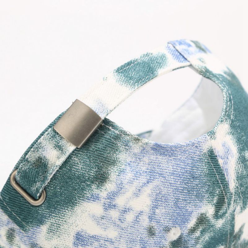 Katoenen tie-dye denim baseballpet heren en dames trend pet met klep zomer buiten vrije tijd zonnehoed