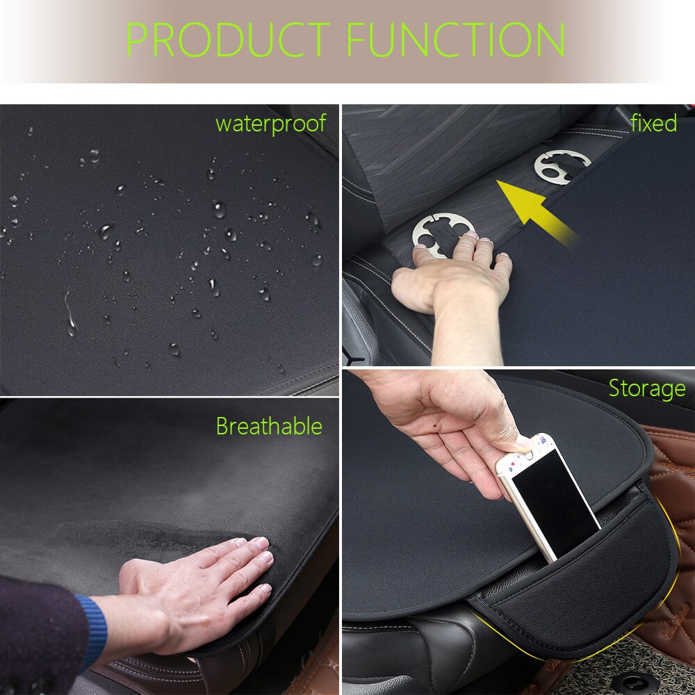 Car Seat Pad Cover for Tesla Model 3 Y S X Main Driver Co-pilot Front Rear Seat Cushion Covers Protector Interior Accessories