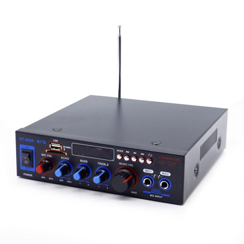 12/220V 800W 2CH Equalizer Amplifier Audio Bluetooth Stereo Power Amplifier Home Theater Amplifiers HIFI FM USB SD Card